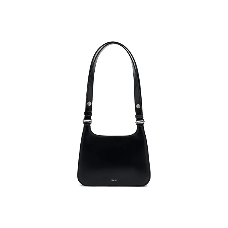 PEDRO Icon Series Cow Leather Shoulder Bag Women's Black/Dark Brown-3