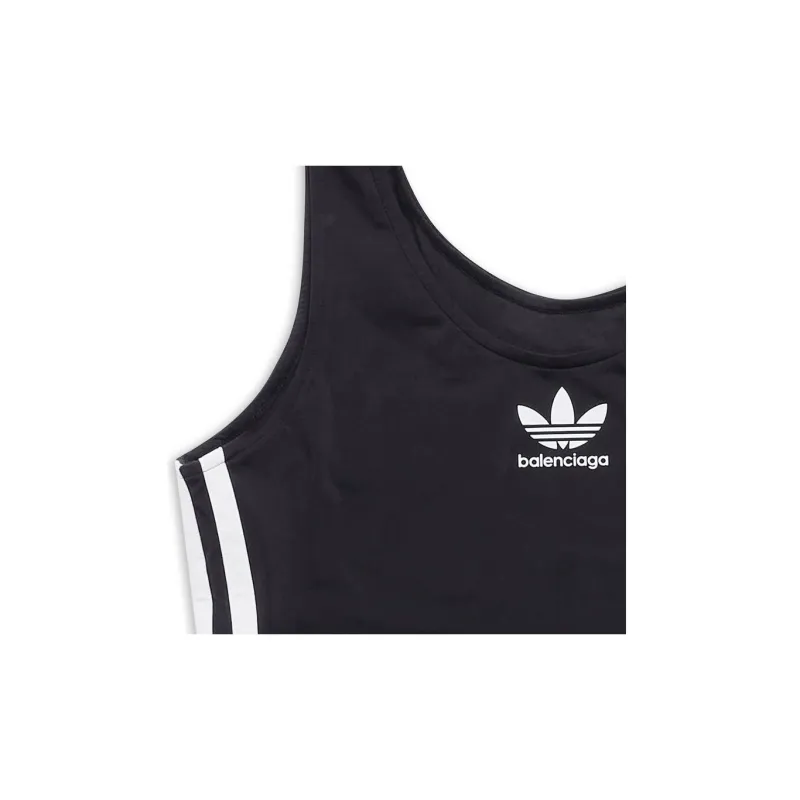 Balenciaga X Adidas Swim Tank Top Black-4