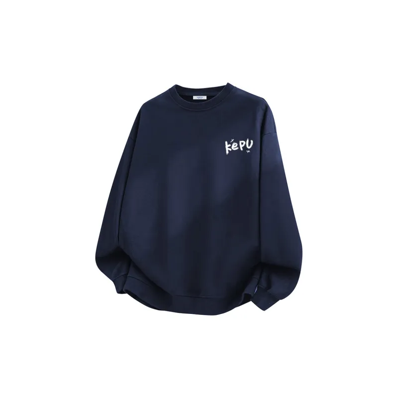 Kepu Fleece Lined Crew Neck Sweatshirt Unisex-5