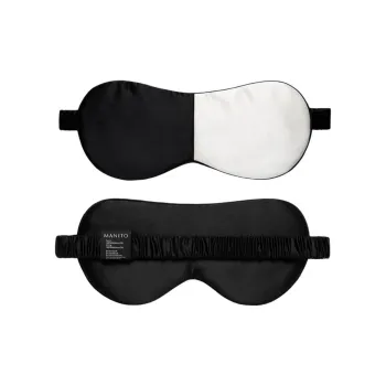MANITO Eye Masks Black White Color Blocking