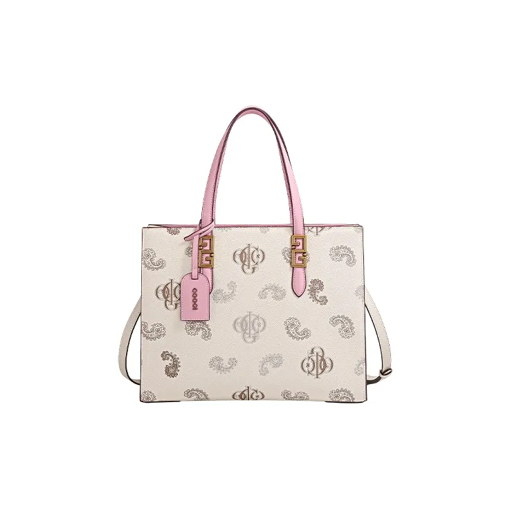 COOGI Synthetic Leather Handbags Shoulder Bag Crossbody Bag Large Size Women's Ecru/Coffee/Khaki-0