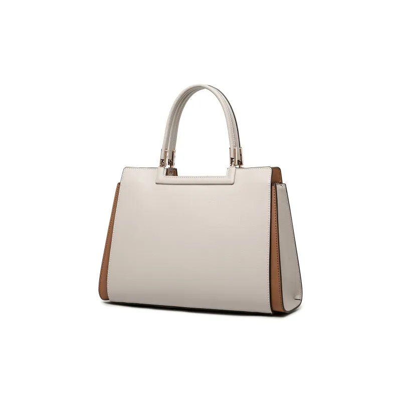 FAIRWHALE Cow Leather Tote One Shoulder Handbag Women's Multicolor-29