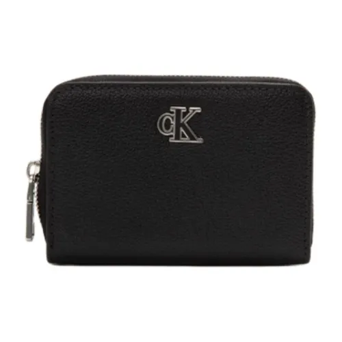 CALVIN KLEIN Cow Leather Wallet Women's Black