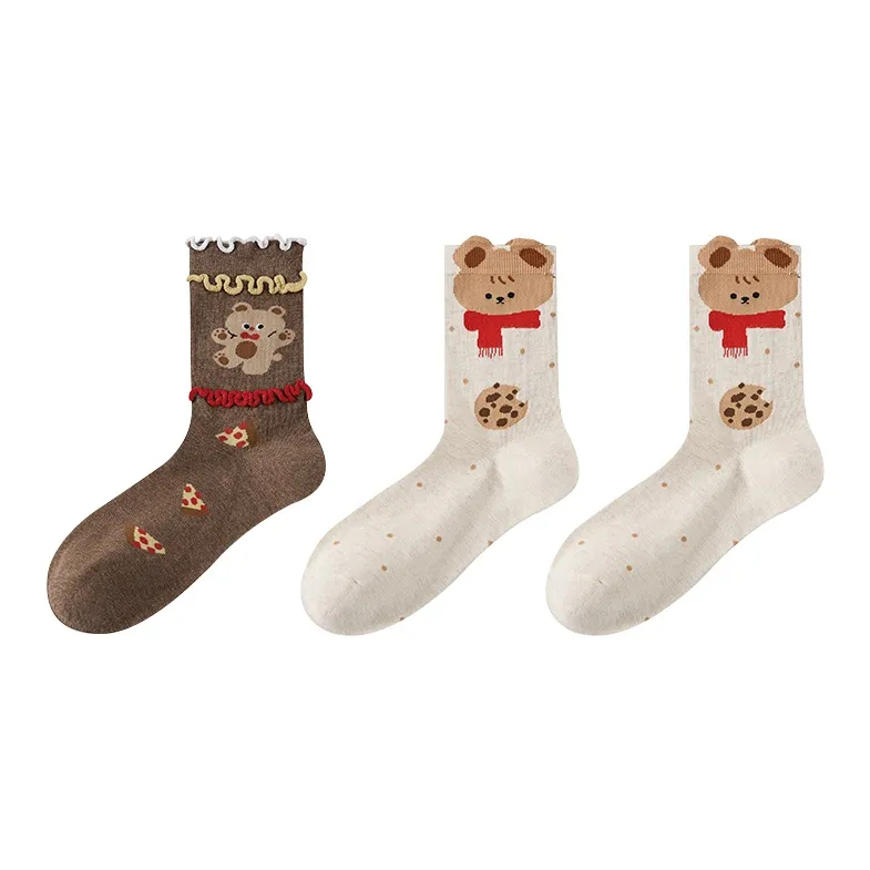 Caramella Mid Calf Socks Women's Combo Set-11