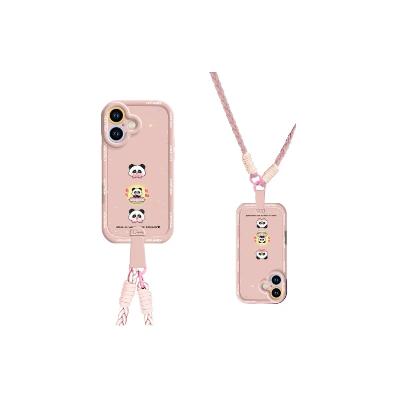Sen Dog Silicone Material With Lanyard Backpack Style Phone Cases Compatible With Apple 16 Pro Max/Pro/Plus/15/14/13-30