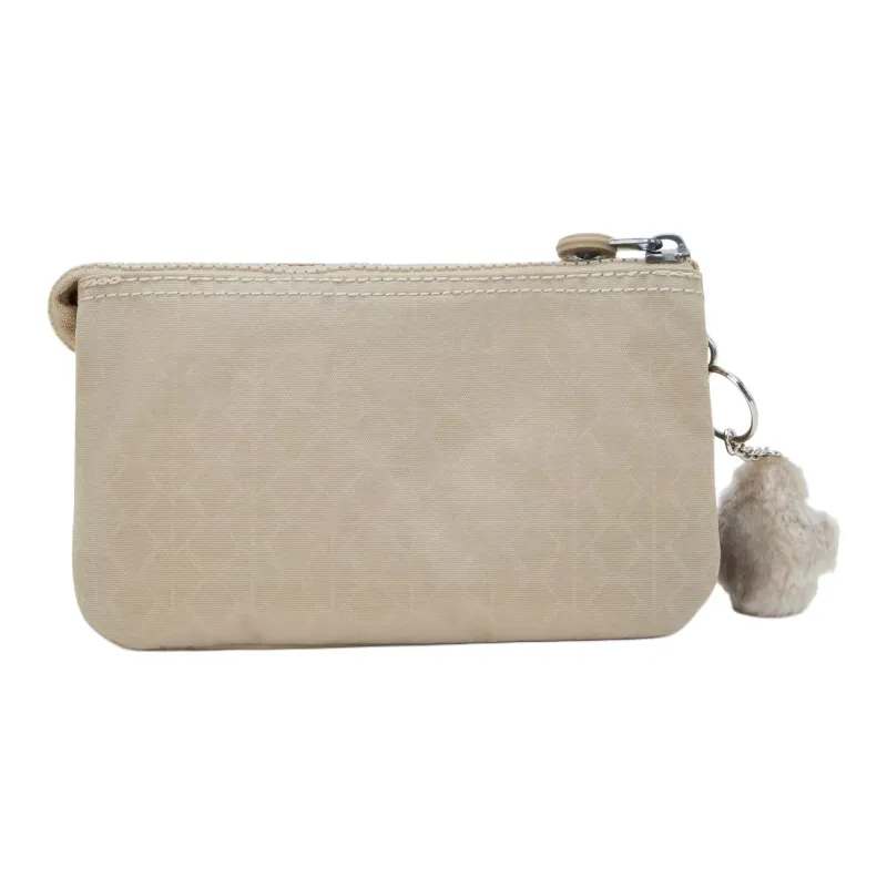 Kipling Recycled Polyester Clutch Large Size Women's Beige-2