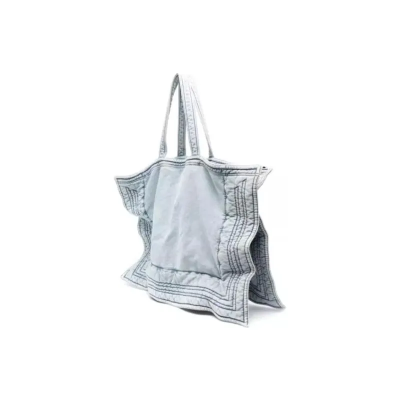 YProject Cotton Tote Bag, Shopping Bag, Shoulder Bag, Handbag Regular Women's White-1