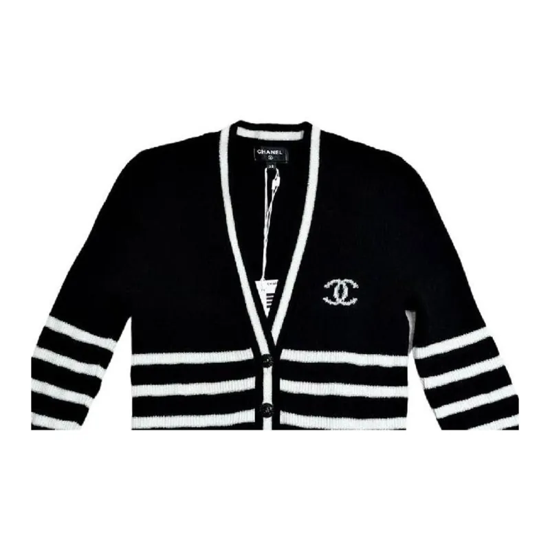 CHANEL 22 Fall And Winter Cashmere Sweater Women's Black-1