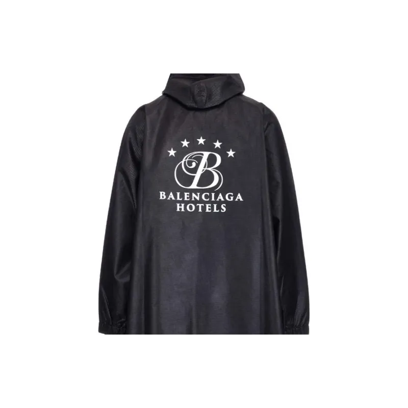 Balenciaga SS22 Trench Coat Men's Black-5