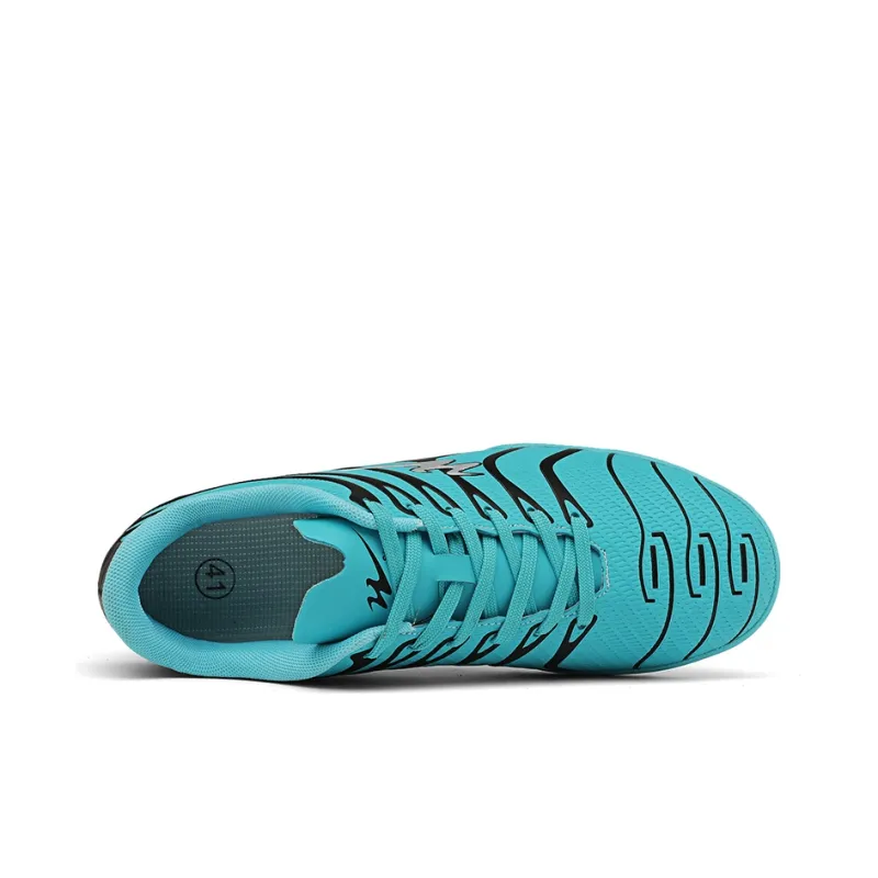 Binary TF Rubber Broken Studs Soccer Shoes Unisex Aqua-2