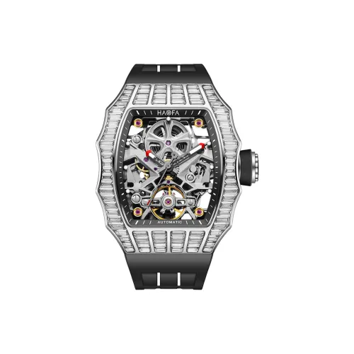 HaofaTourbillon 1983 Automatic Mechanical Movement Watch Men's Watches Cut Out Dial
