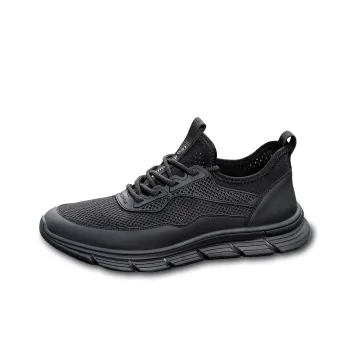RED DRAGONFLY Athletic Shoes Lightweight Anti Slip Low Top Casual Shoes Men's Black