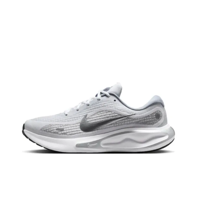 Nike Journey Run White Black Ashen Slate Metallic Silver-0