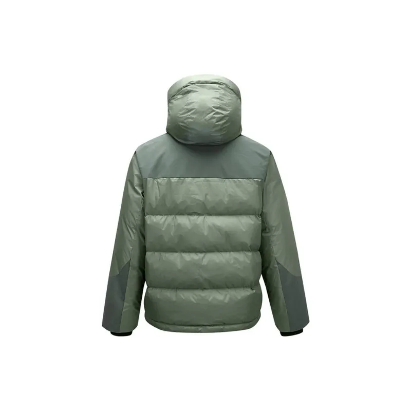 Skechers Mountain And Wild Outdoor Series Down Jacket Men's Linen Gray-1
