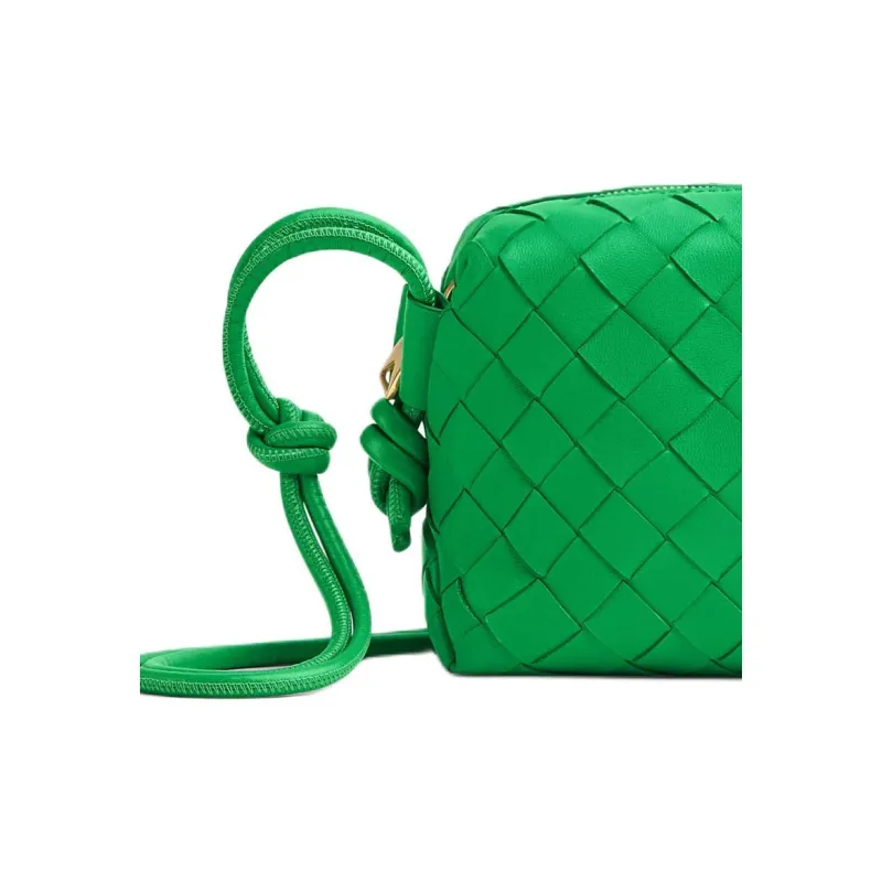 Bottega Veneta Loop Intrecciato Camera Bag Mini Parakeet-3
