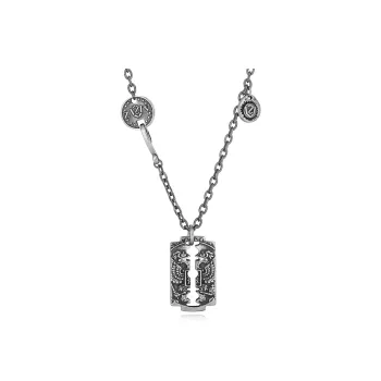 V.WI Titanium Steel Necklaces Men's