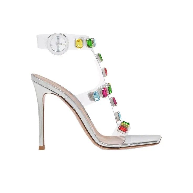 GIANVITO ROSSI Crystal embellished 105mm Sandals-1