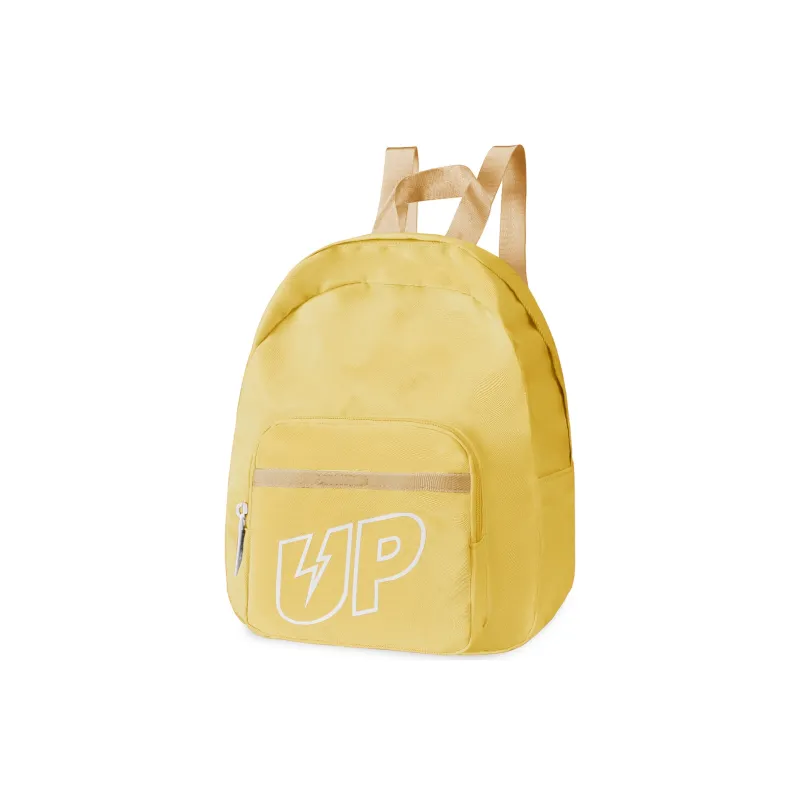 TURN UP Polyester Student Backpack Regular Unisex Yellow-1