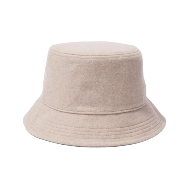 Other Stories Wool Polyester Viscose Bucket Hats Women's Beige-0