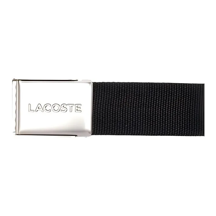 LACOSTE Polyester Belt Men's Black Width 4cm-1