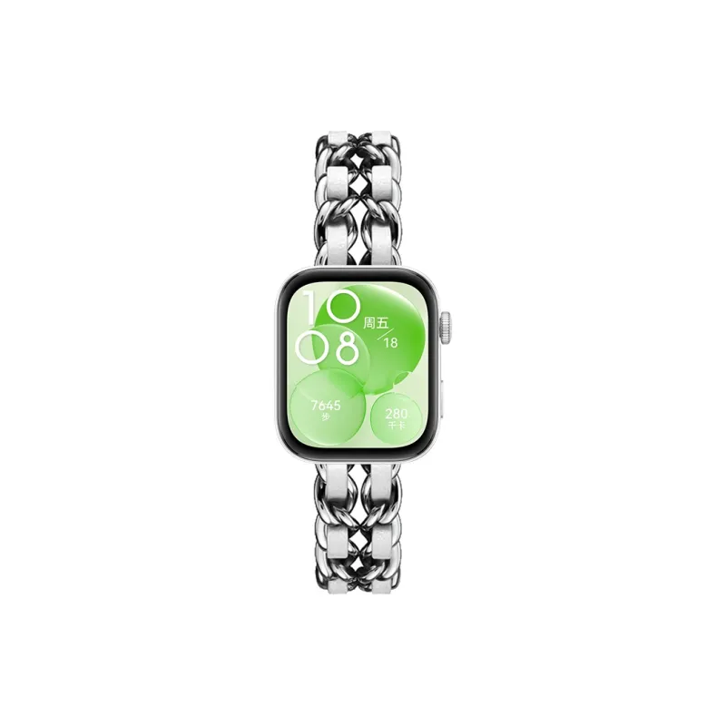 IBOANN Huawei Compatibility Watch Band Denim Material-2