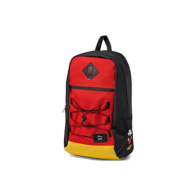 Vans Disney Collaboration Polyester Backpack Regular Unisex Black & Red & Yellow-2