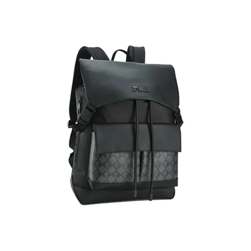 FILA Fabric Backpack Regular Unisex Black-1