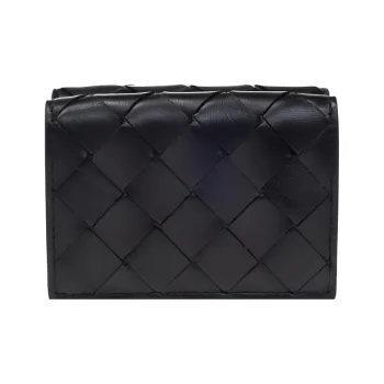 Bottega Veneta Intrecciato Tiny Tri-Fold Wallet