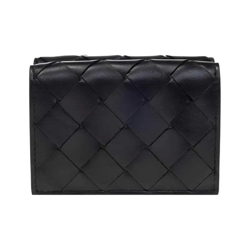 Bottega Veneta Intrecciato Tiny Tri Fold Wallet-0