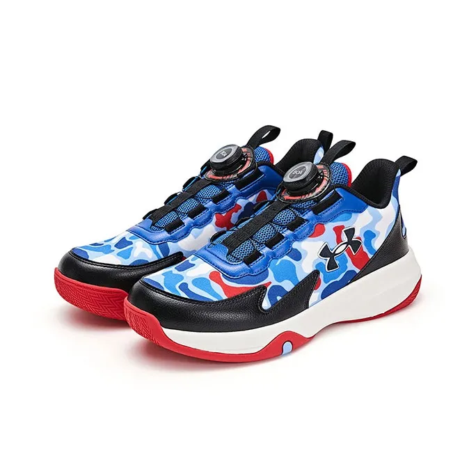 Under Armour Slip Resistant, Abrasion Resistant, Breathable Low Top Children's Basketball Shoes Unisex-9