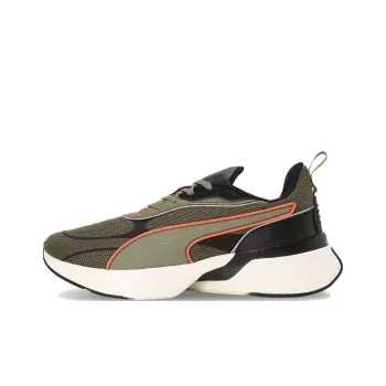 PUMA Softride Sway Slip-Resistant Breathable Low-Top Running Shoes Unisex Green