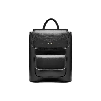JOSINY Synthetic Leather Backpack Women's Black/Silver/Ecru