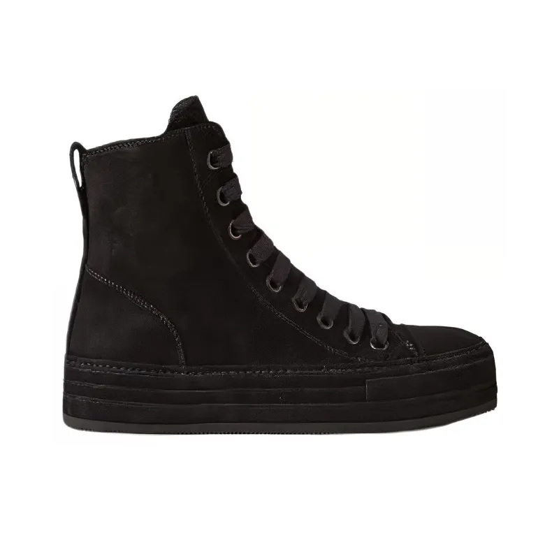 Ann Demeulemeester High-Top Skateboard Shoes Men's Black-1