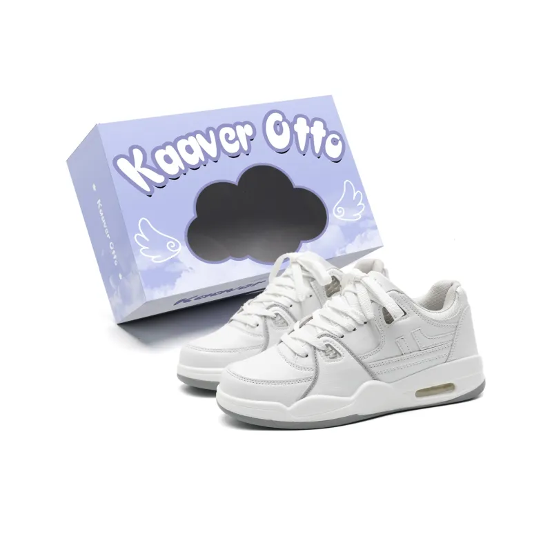 KAAVER OTTO Warm Wear-Resistant Lightweight Supportive Height Increasing Mid-Top Sports Casual Skateboard Shoes Unisex-0