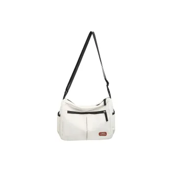 YUANTUZHE Nylon Shoulder Bag Crossbody Bag Unisex White/Black/Khaki/Blue