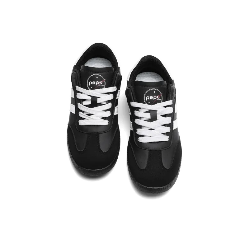 Pepe The Frog Skateboard Shoes Unisex Low Top Black/White/Blue-9