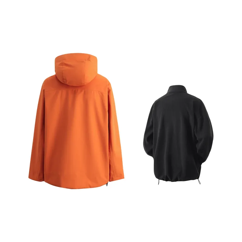 LIVINGTOWN Warm Breathable Water Resistant Windproof Windbreaker Jacket Unisex-25