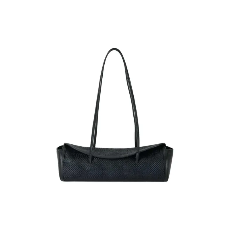 Little Liffner Cow Leather Handbag Shoulder Bag Medium Size Women's Black-0