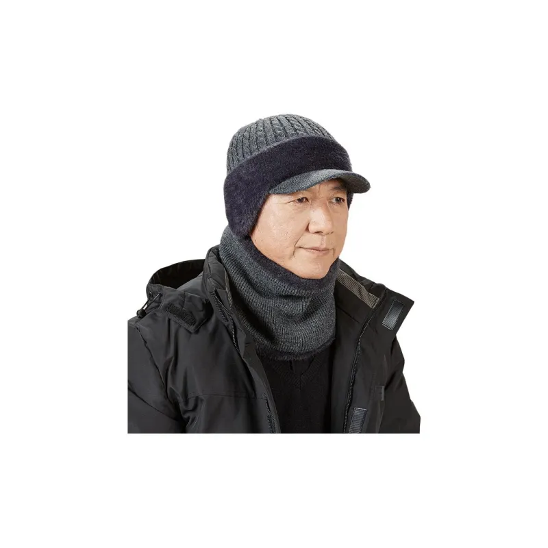 H YXIANG Sheep Wool Beanies Men's-4