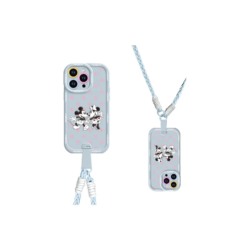 Disney Silicone Material Cute Crossbody Backpack Handheld Phone Cases Compatible With Apple 16/15/Plus/14/13/Pro/Max-10