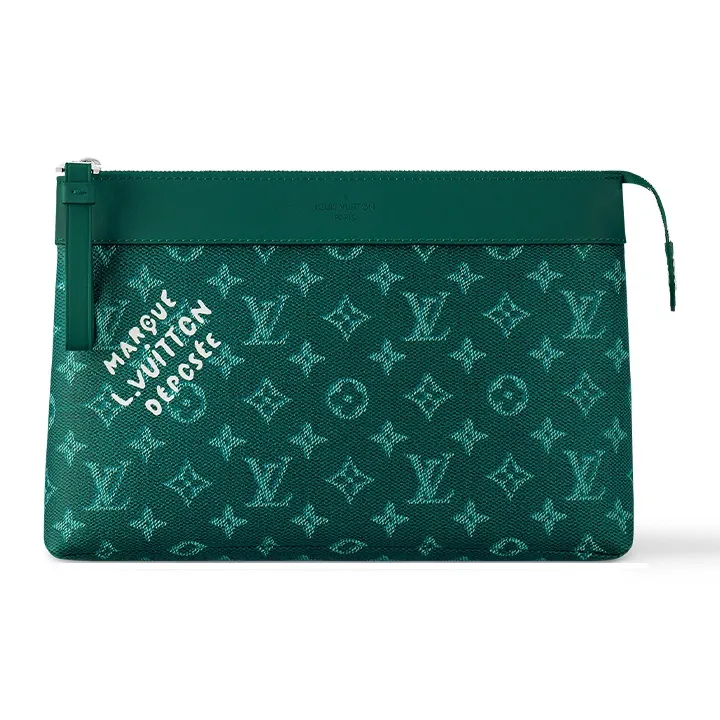 LOUIS VUITTON Pochette Voyage Souple Green-0