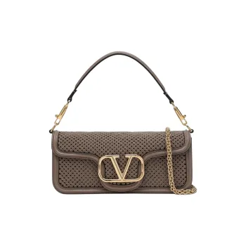 Valentino GARAVANI Leather Shoulder Bag Crossbody Bag Handbag Women's Clay