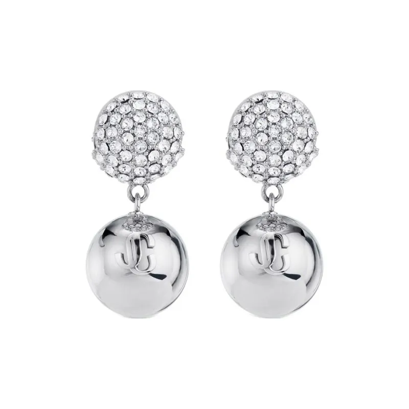 Jimmy Choo Embossed Logo Earrings-0