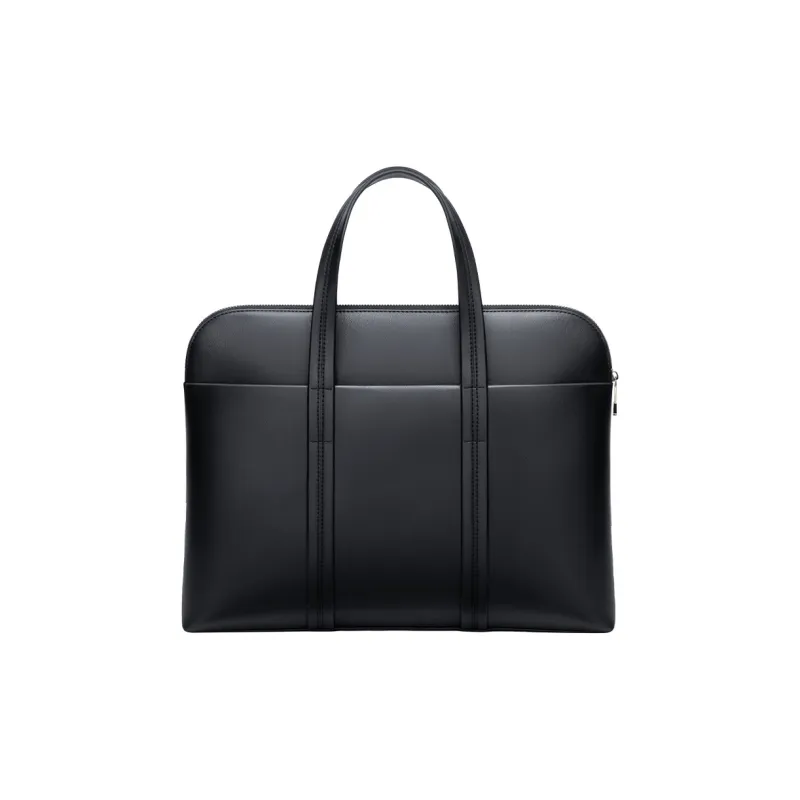 POLO Synthetic Leather Briefcase Tubas Men's Black-1