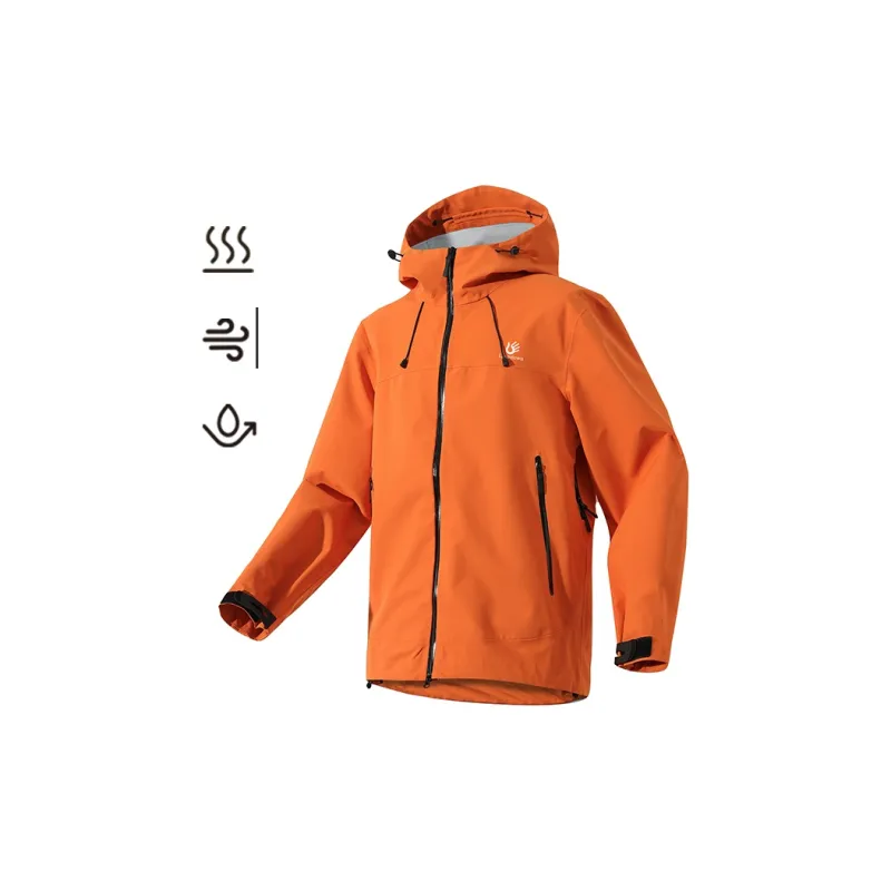 LIVINGTOWN Warm Breathable Water Resistant Windproof Windbreaker Jacket Unisex-7