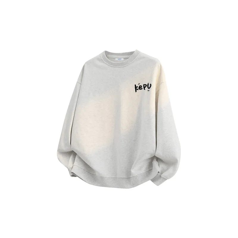 Kepu Fleece Lined Crew Neck Sweatshirt Unisex-13