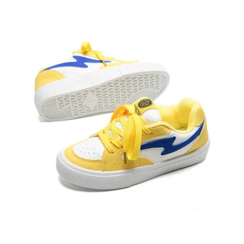 OAOQ Cushioning Height Increasing Abrasion Resistant Lightweight Mat Low Top Casual Shoes Unisex-86