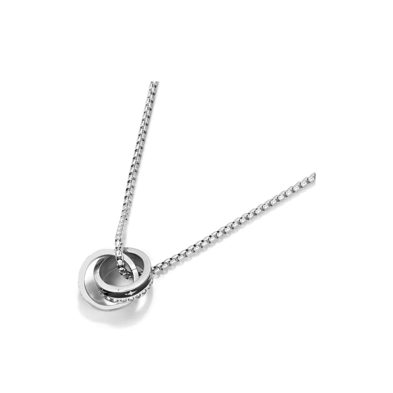 V.WI Titanium Steel Necklaces Unisex-3