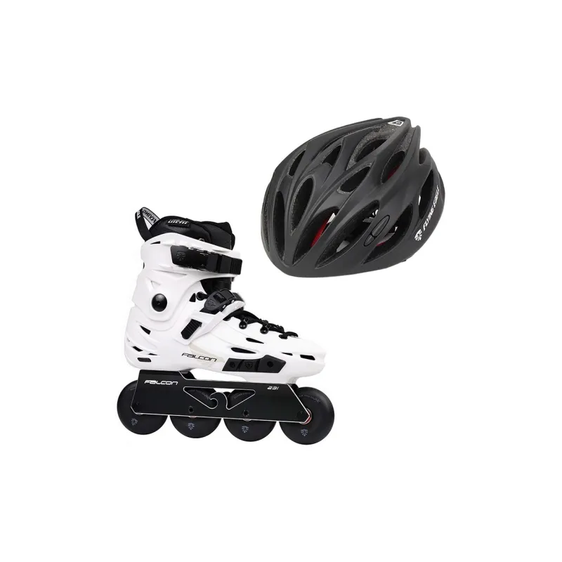 FLYING EAGLE Inline Skates Outdoor Square Unisex Black White-7