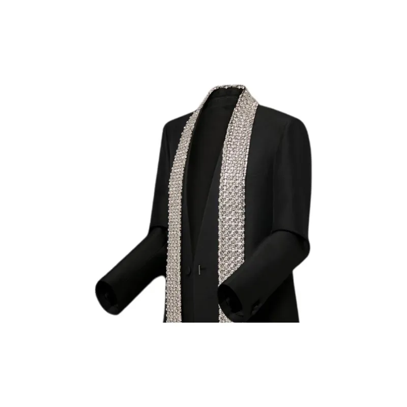 LOUIS VUITTON Business Suit Coat Women's Black-8